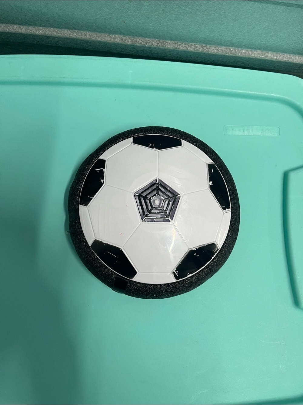 Indoor Mini Hover Soccer Ball - Black & White